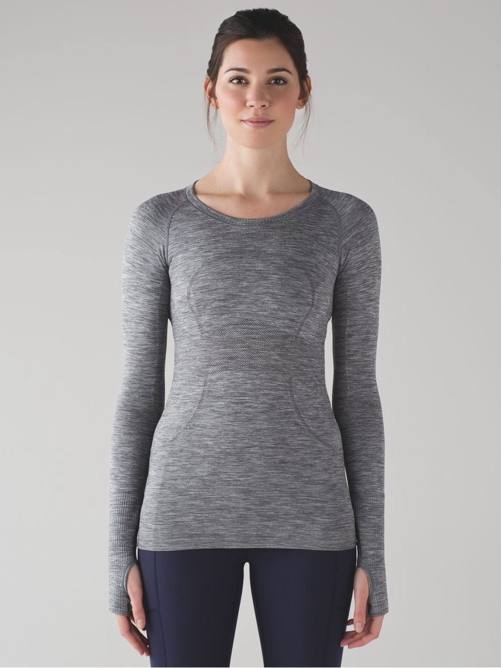 Lululemon Swiftly Tech Long Sleeve Grey Tee Size 4